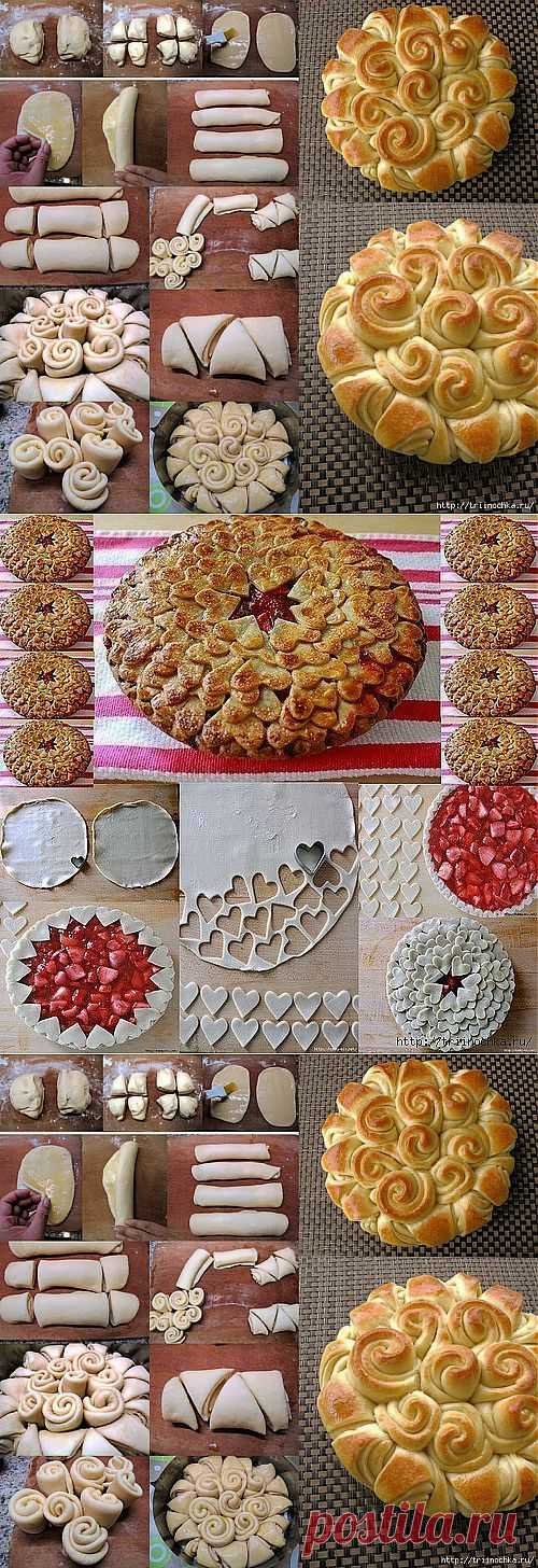 Хозяюшкам на заметку! Варианты красивой выпечки!.