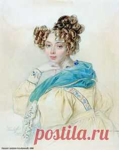 (185) Княжна Елена Васильевна Мещерская (1820- после 1843), с 1842 года жена принца Каликста Бирона (1817-1882)-The princess Elena Vasilyevna Meshcherska…