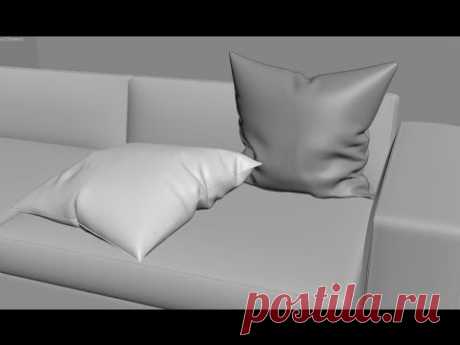 Уроки 3Ds Max с нуля - Создание подушки модификатором Cloth