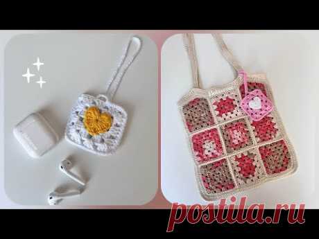 Çok Kolay 💕 Tığ işi Cüzdan Yapımı / Örgü Cüzdan Modelleri /EASY CROCHET Granny Square Purse #crochet