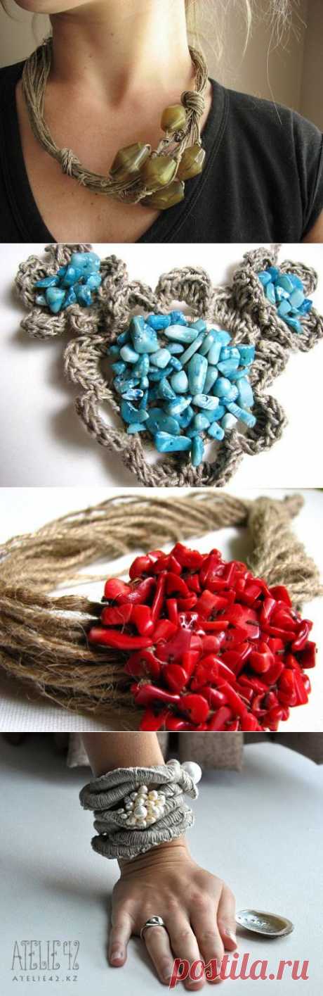 Льняная нить.Подборки идей..