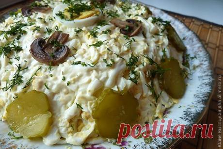 Печеночный слоеный салат