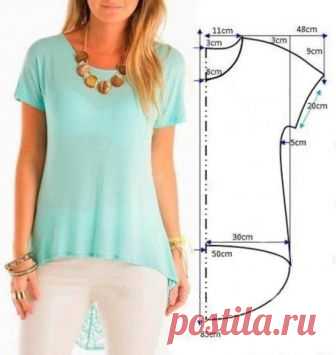 Как сшить блузку или платье своими руками БЫСТРО по одной выкройке | модница | Яндекс Дзен