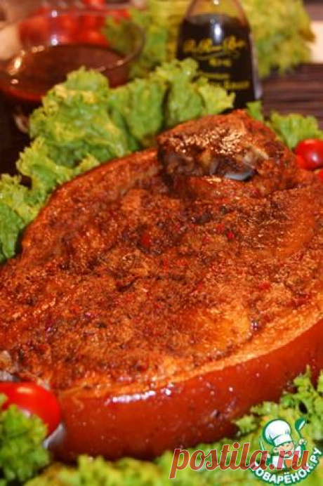 Окорок, запеченый в духовке - кулинарный рецепт