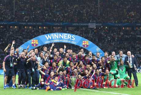 "Барселона" завоевала кубок Лиги чемпионов - Чемпионат