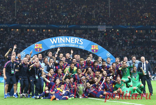 "Барселона" завоевала кубок Лиги чемпионов - Чемпионат