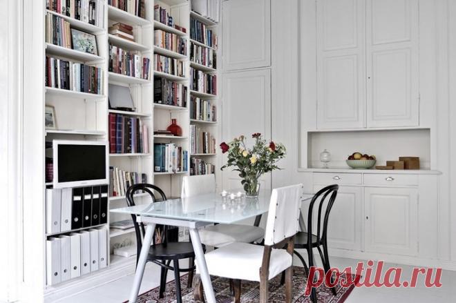 Скандинавская двушка с печью, 50 м²