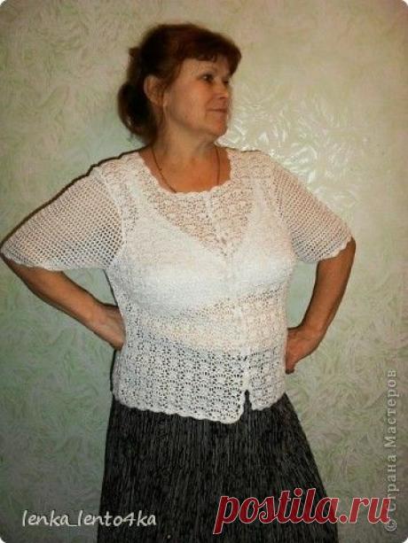 Вязание крючком - Кофточка Ночная фиалка » Поиск мастер классов, поделок своими руками и рукоделия на SearchMasterclass.Net