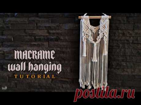 MACRAME WALL HANGING TUTORIAL | WALL DECOR IDEAS - YouTube