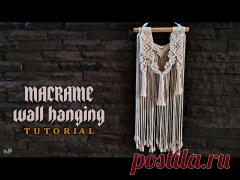 MACRAME WALL HANGING TUTORIAL | WALL DECOR IDEAS - YouTube