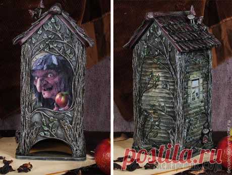 Баба Яга на все времена! Декорируем чайный домик Со слов автора. Есть вдохновляющие персонажи, которые давно существуют вне времени и даже вне представлений о добре и зле. Одна из таких героинь — замечательная, неподражаемая, вдохновляющая и нежно м...