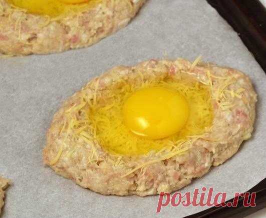 Нежные шницели с яйцом