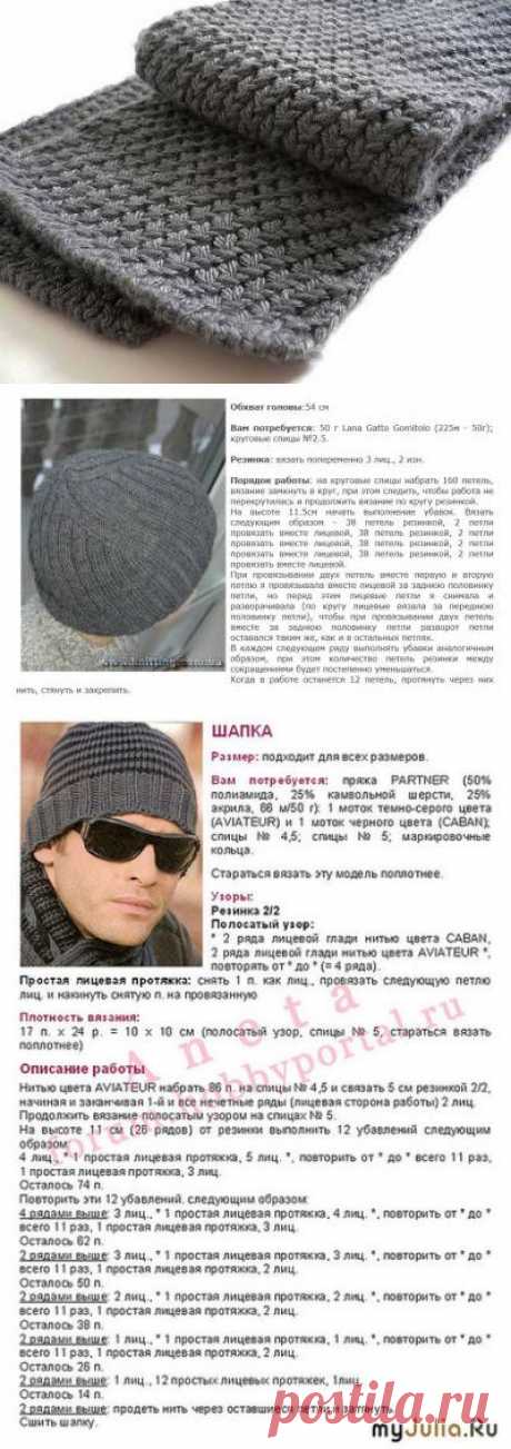 Мужские вязаные шарфы и шапки - Вяжем сети - ТВОРЧЕСТВО РУК - Каталог статей - ЛИНИИ ЖИЗНИ