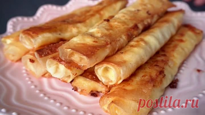 трубочки сырные