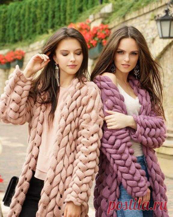 Кардиган спицами Азиатский колосок, схема вязания