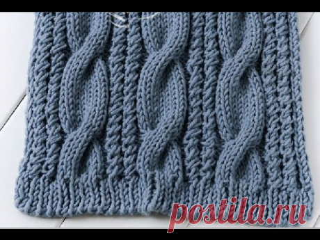 How to knit a cable scarf