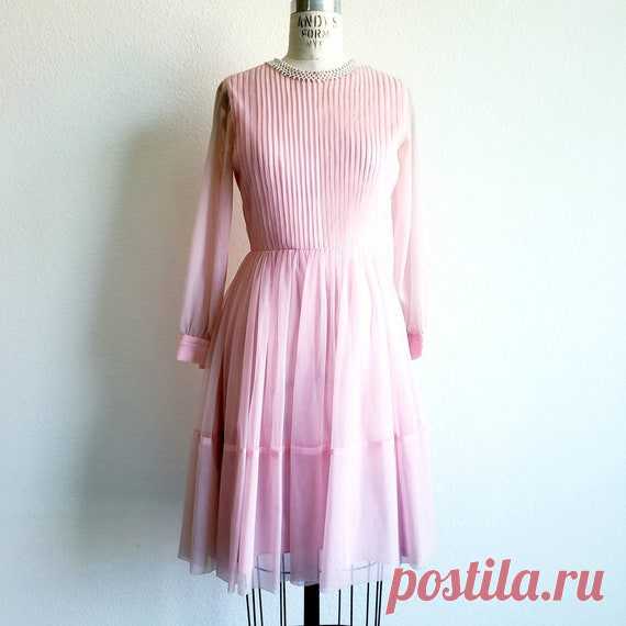 Vintage 50s/60s Pink Pleated Chiffon Dress - Etsy This Womens Dresses item by ChicCityVintage has 44 favorites from Etsy shoppers. Ships from Austin, TX. Listed on Jun 4, 2022