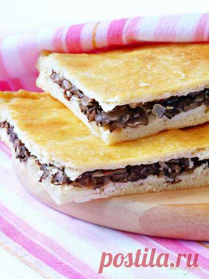 Псковский пирог с грибами (постный) рецепт с фотографиями