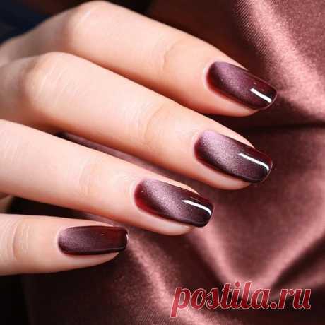 Маникюр кошачий глаз