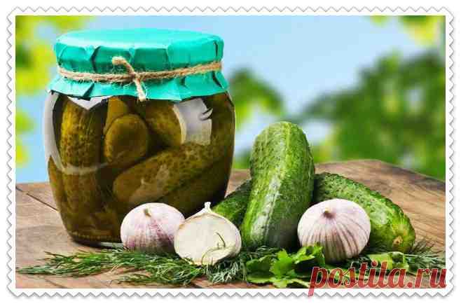 Огурцы в литровых банках с лимонной кислотой. 