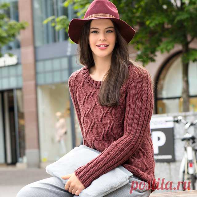 Джемпера и пуловеры реглан с ромбами спицами – 6 моделей со схемами и описанием — Пошивчик одежды