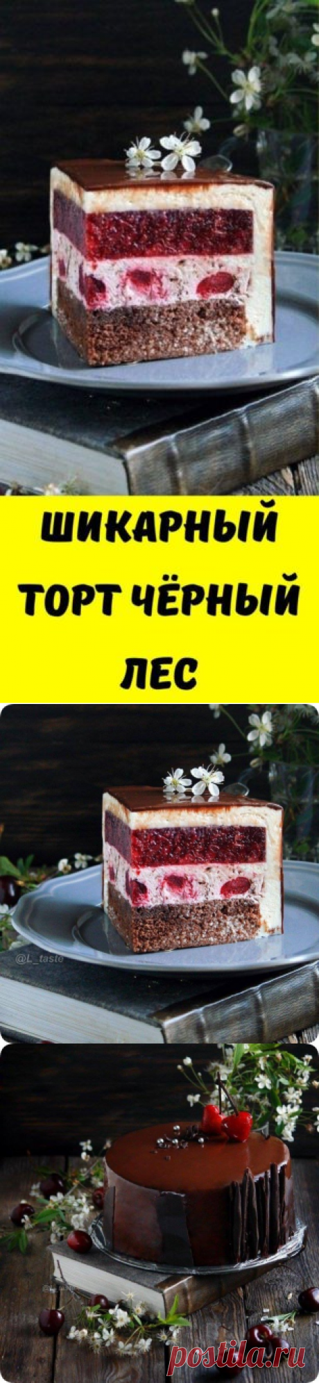 Шикарный торт Чёрный Лес