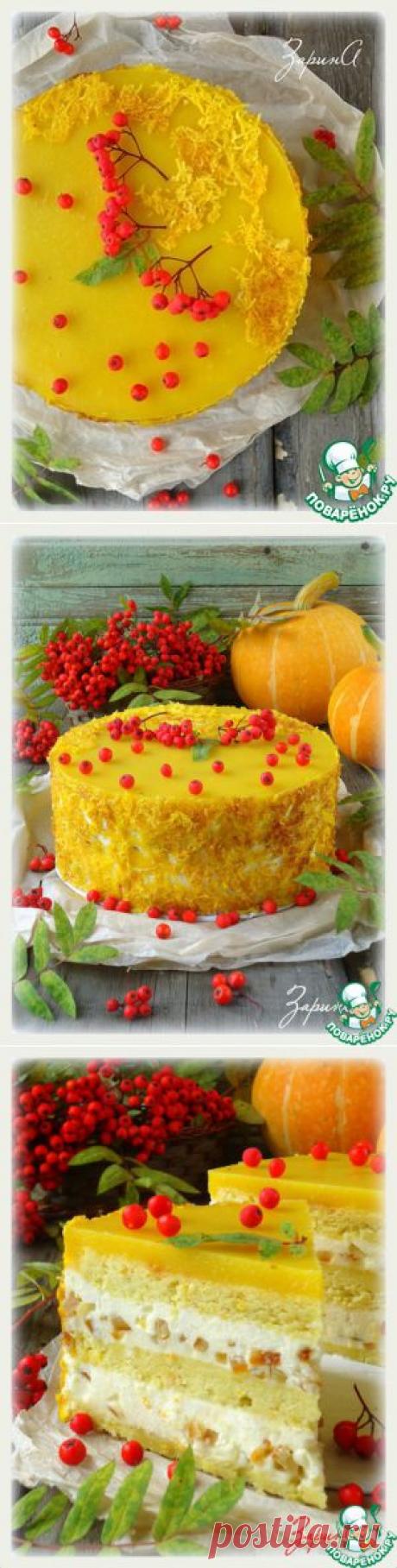 Тыквенный десертный торт - кулинарный рецепт