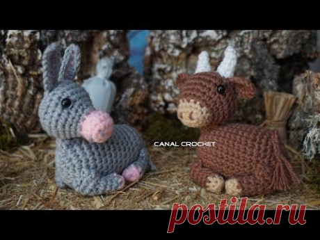 mula y buey amigurumi tutorial - YouTube