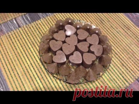 Шоколадное бурфи с грецким орехом