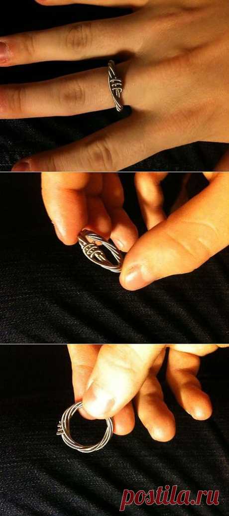 Кольцо из гитарной струны / Украшения и бижутерия / Модный сайт о стильной переделке одежды и интерьера