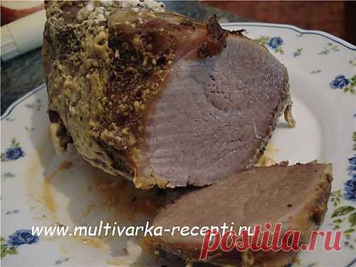 Буженина из говядины в мультиварке.