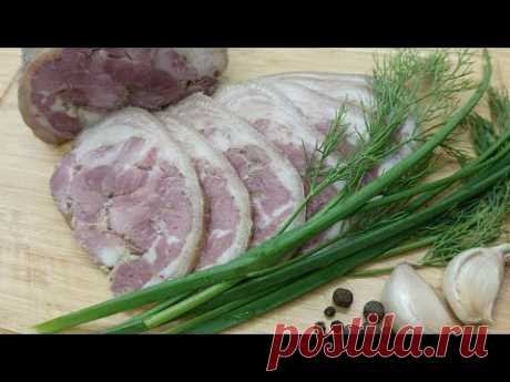 МЯСНОЙ РУЛЕТ ЗА КОПЕЙКИ ИЗ СВИННОЙ ГОЛЕНИ!!! ПРОСТО И ОЧЕНЬ ВКУСНО!!!