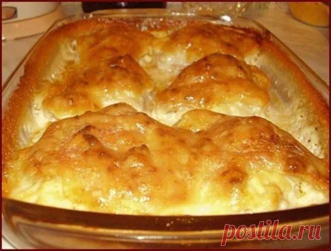 КУРИНЫЕ БЕДРЫШКИ, ЗАПЕЧЕННЫЕ С СЫРОМ