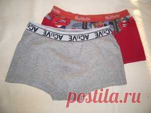 Выкройка мужских трусов: боксёров и семейных