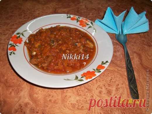 Консервация: Мойва с овощами.