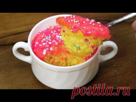 Кекс в кружке за 1 минуту. Без выпечки. Кулич быстро!