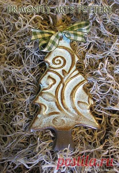 Лепим елочные украшения из самодельной массы !