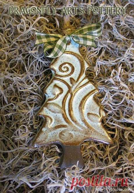 Лепим елочные украшения из самодельной массы !