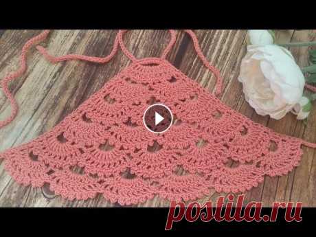 Мастер-класс по вязанию КРОП-ТОПА крючком / Crochet crop top Кроп-топ является замечательным трендом летнего сезона, который можно комбинировать с разными стилями....