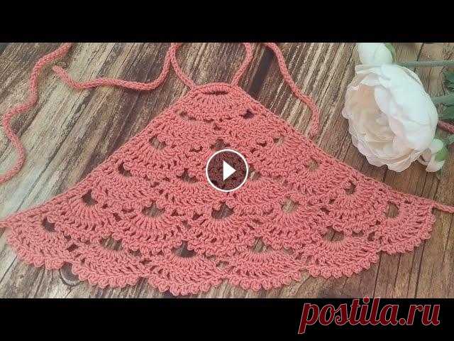 Мастер-класс по вязанию КРОП-ТОПА крючком / Crochet crop top Кроп-топ является замечательным трендом летнего сезона, который можно комбинировать с разными стилями....