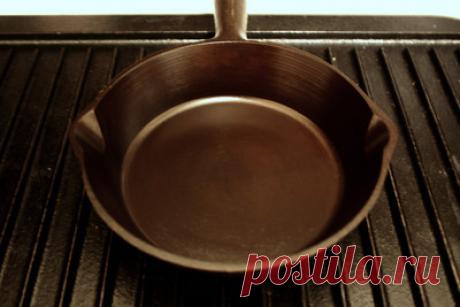 Как чугунную посуду легко сделать непригорающей, "тефлоновой"
