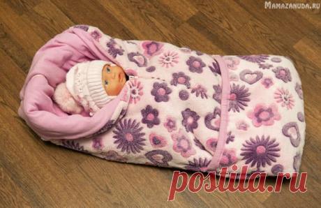 Шьем одеяло-трансформер для новорожденного Описание как сшить одеяло-трансформер своими руками с выкройкой и фото.
