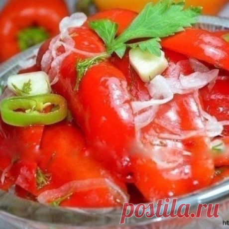 Суточный маринованный перец.
