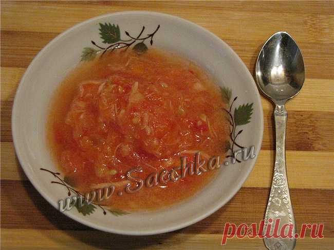 Подливка из хрена с помидорами - рецепт с фото Подливка из хрена с помидорами приготовлена к вареной рыбе.