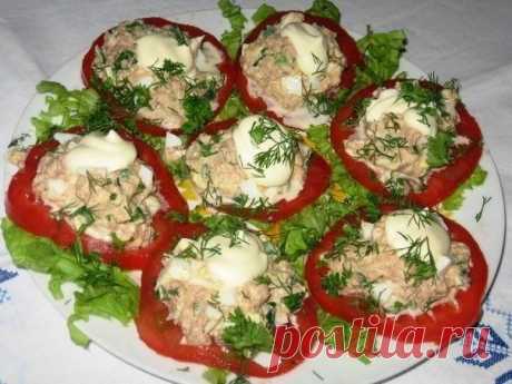 Закуска с тунцом.