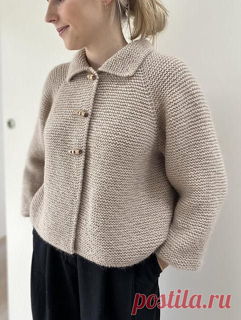 Стильный жакет платочной вязкой Simply me Jacket