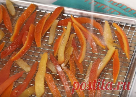 Собирайте апельсиновые шкурки, и приготовьте из них такое лакомство!