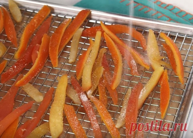 Собирайте апельсиновые шкурки, и приготовьте из них такое лакомство!