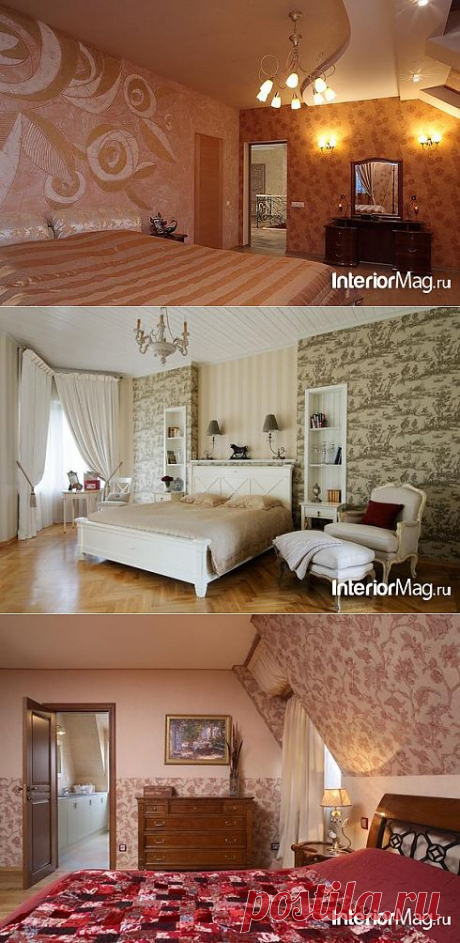 Комбинирование обоев в интерьере - фото | ИнтерьерМаг.ру