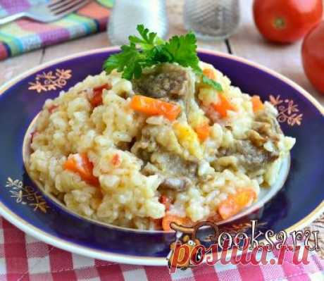 Рисовая каша со свининой и овощами в мультиварке фото рецепт приготовления